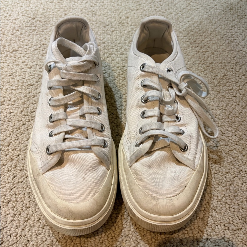 Stella McCarthy adidas White Canvas Sneakers